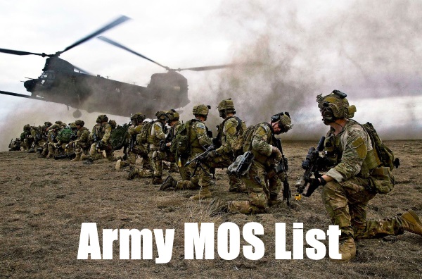 Army Jobs List