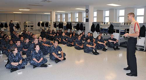 Sending a boot camp care package to someone in the Navy