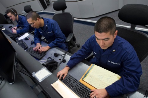 coast guard information systems technician at work
