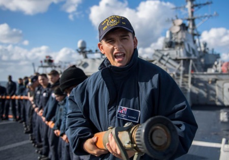 navy seaman at work