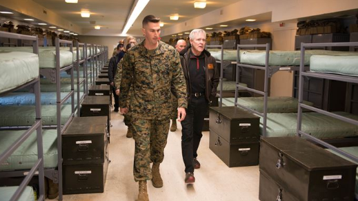 a marine corps barracks inspection