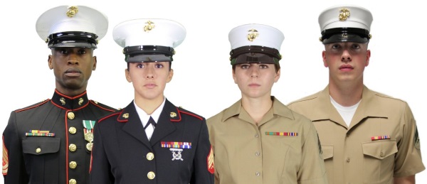 examples of marine corps uniforms