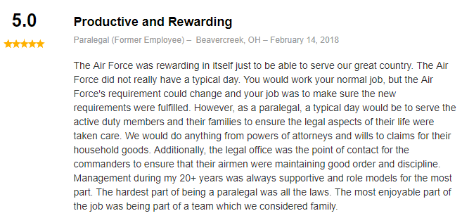 review for air force paralegal