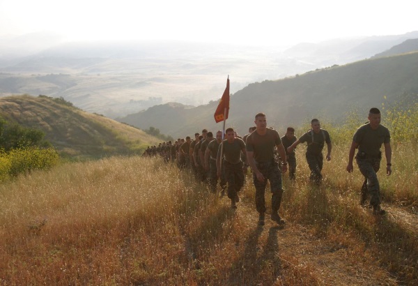 marching up horno ridge