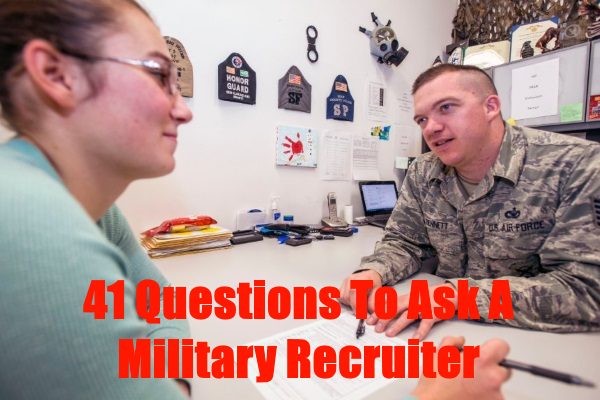 questions to ask a military recruiter