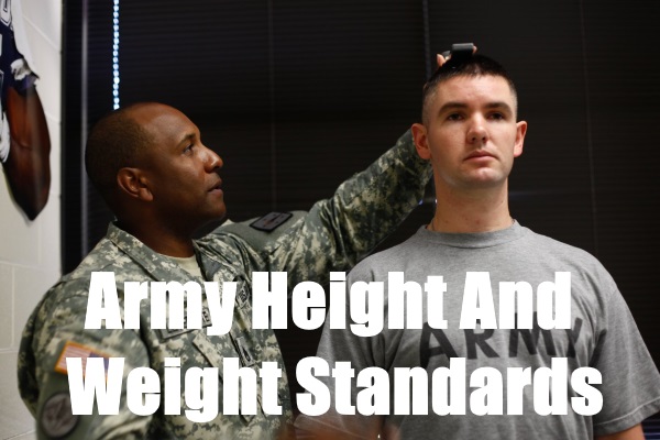 army height and weight standards