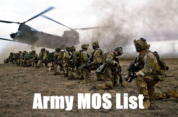 army mos list