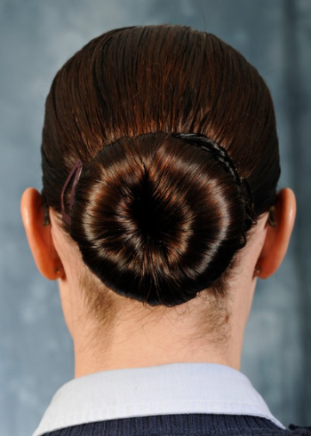 female hairstyle in a bun - air force regs