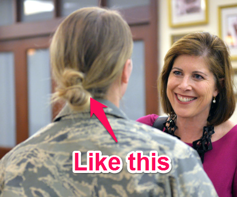 female ponytail regs air force
