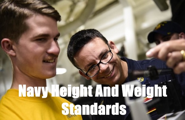 navy height and weight standards for 2019