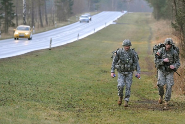 Delta Force trainees complete rucksack marches similar to the one shown here