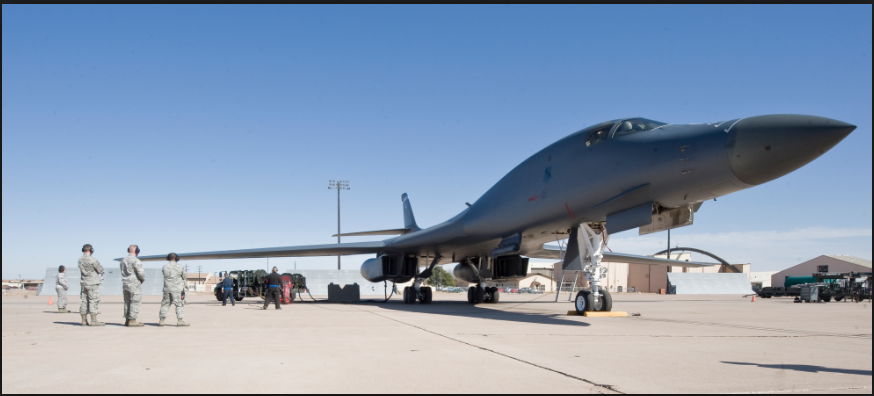 an Refuel/Bomber Aircraft Maintenance at work