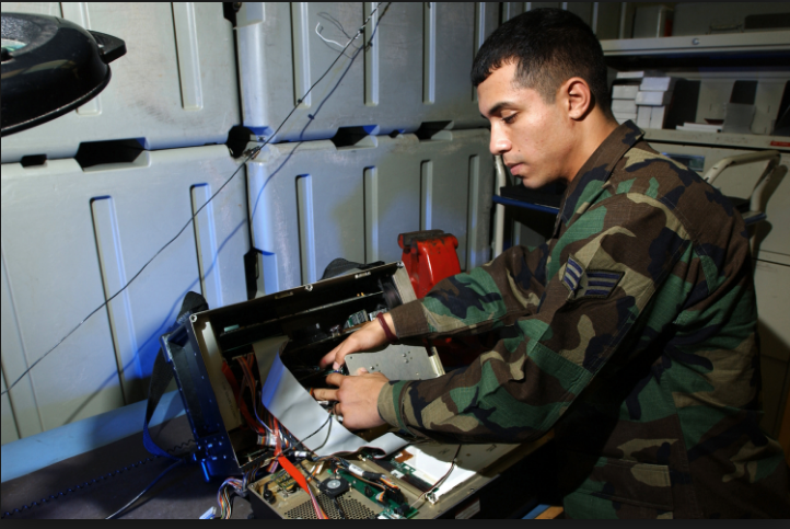 an Avionics Test Stations & Component at work