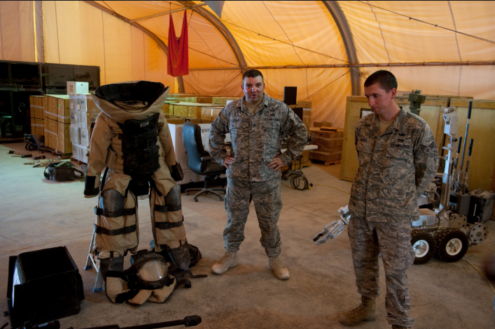 an Explosive Ordnance Disposal (EOD) - 3E8X1 at work