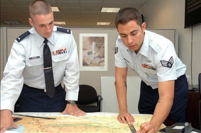 an Signals Intelligence Analyst at work