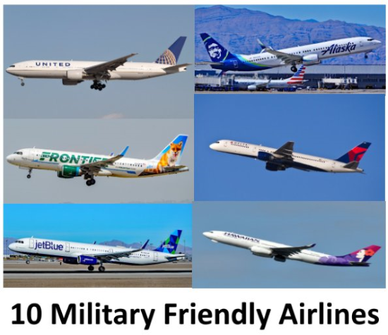 airlines with military discounts