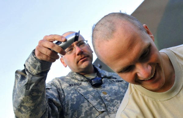 army buzz cut