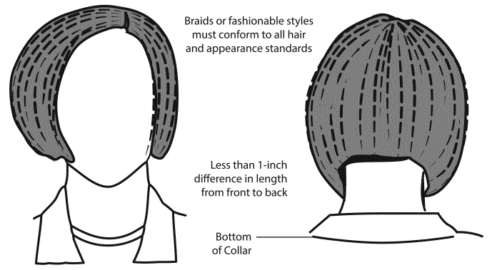 female braids in the army - standards and regulations