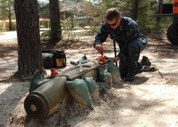 Explosive Ordnance Disposal disabling ordnance
