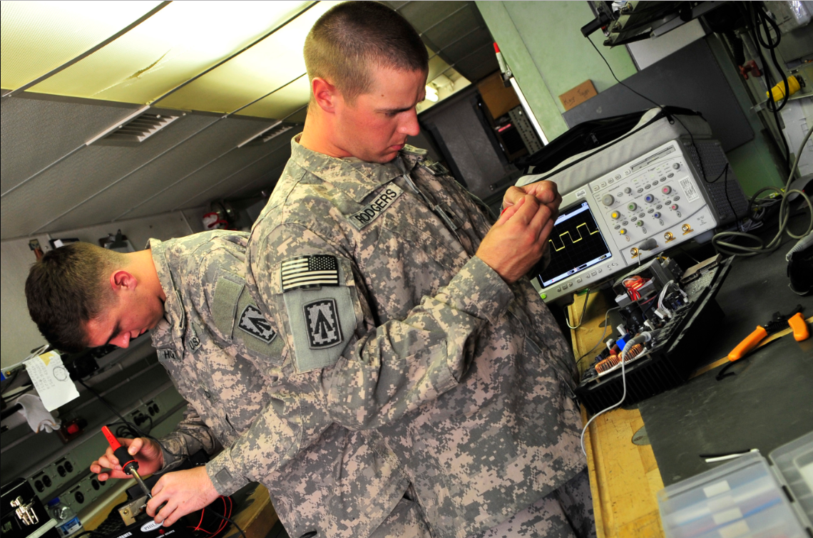 an Patriot System Repairer at work