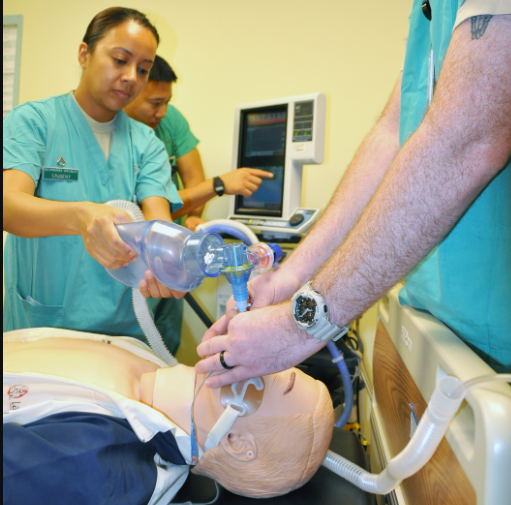 an Respiratory Specialist at work