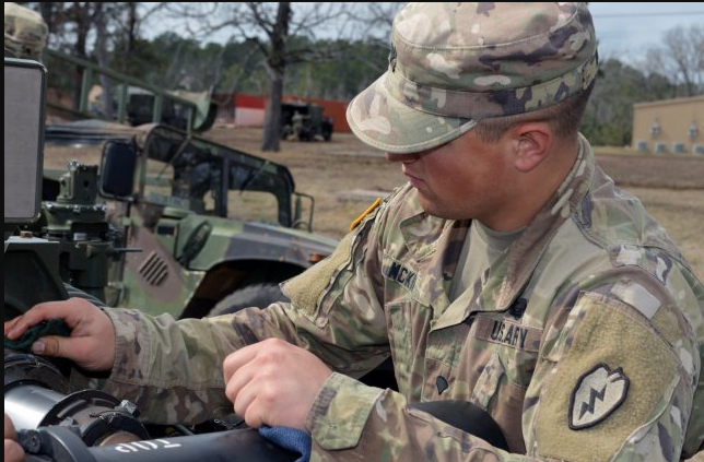 an Cannon Crew member at work