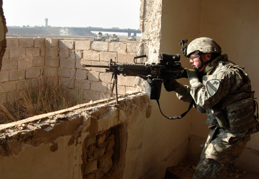 an Fire Support Specialist at work