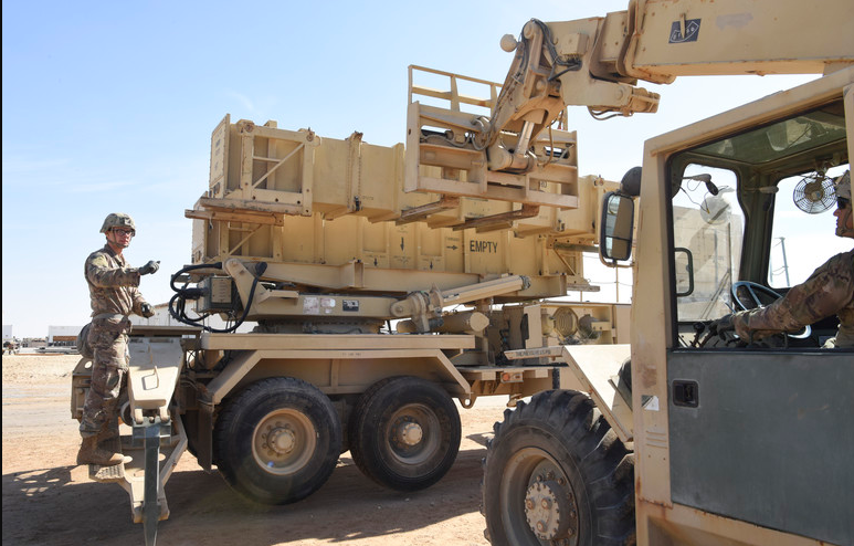 an Air Defense Enhanced Early Warning System Operator at work