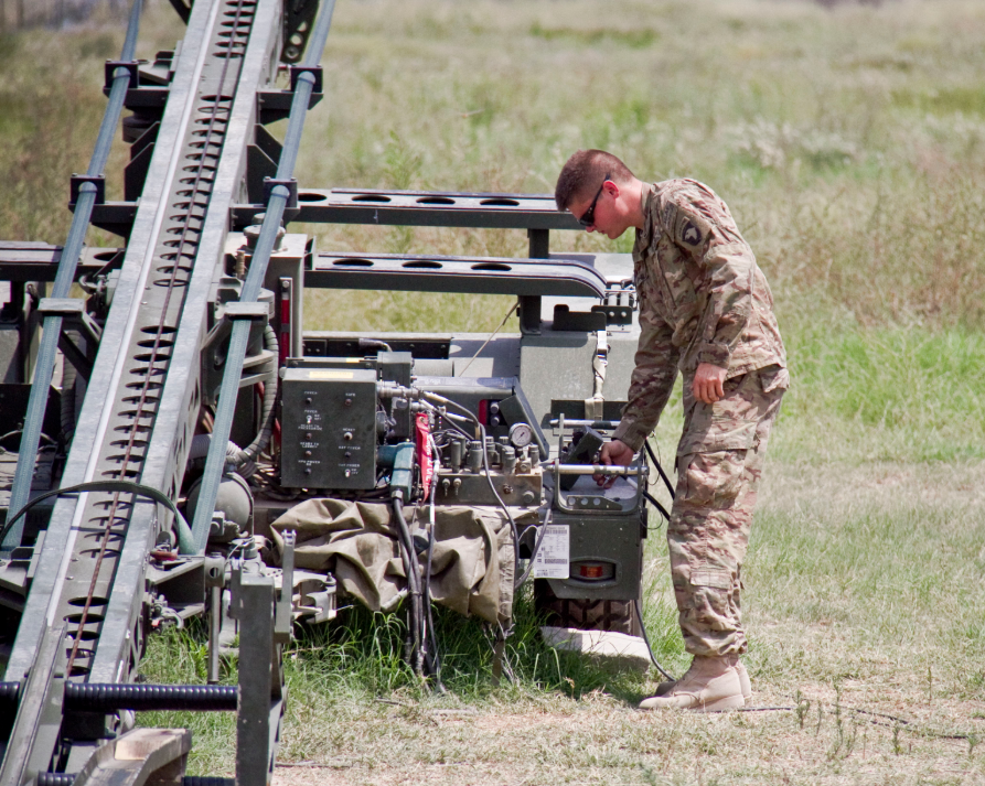 an Unmanned Aircraft Systems Repairer at work