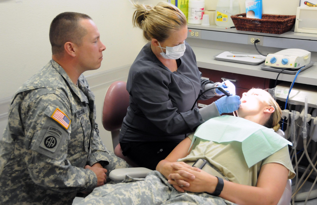 an Dental Specialist at work