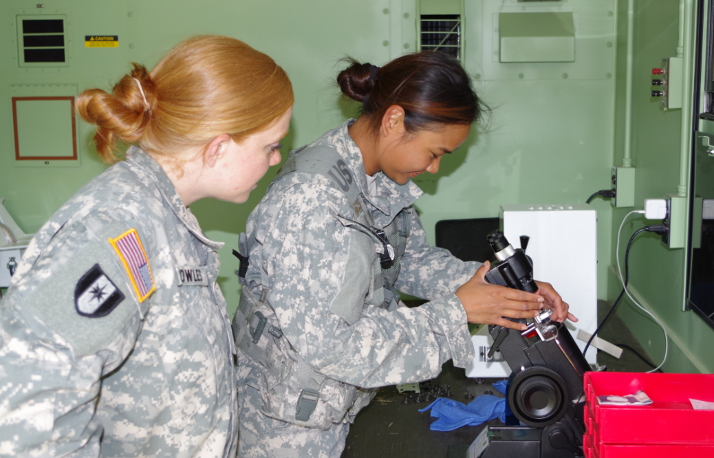 an Optical Laboratory Specialist at work