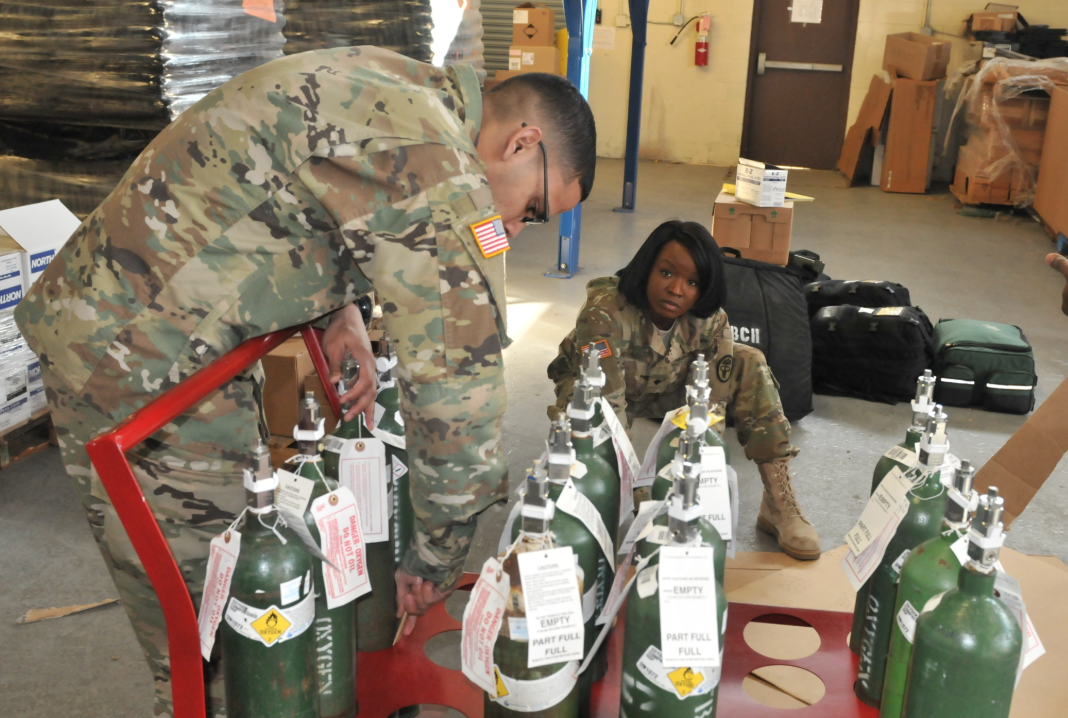 an Medical Logistics Specialist at work