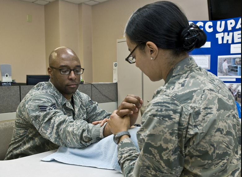 an Occupational Therapy Specialist at work