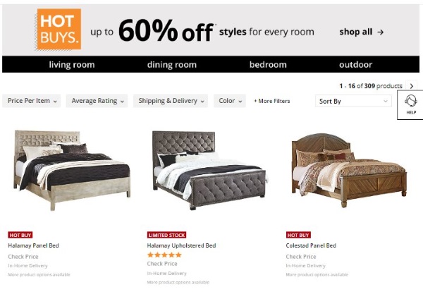 ashley furniture hot buys