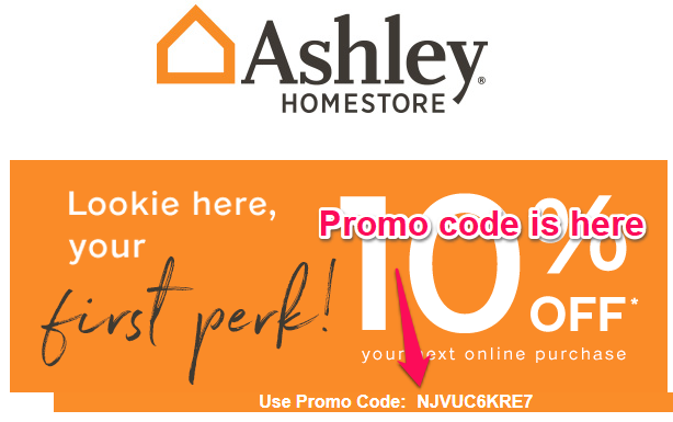ashley home store promo code