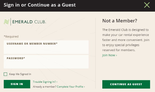 national car rental emerald club