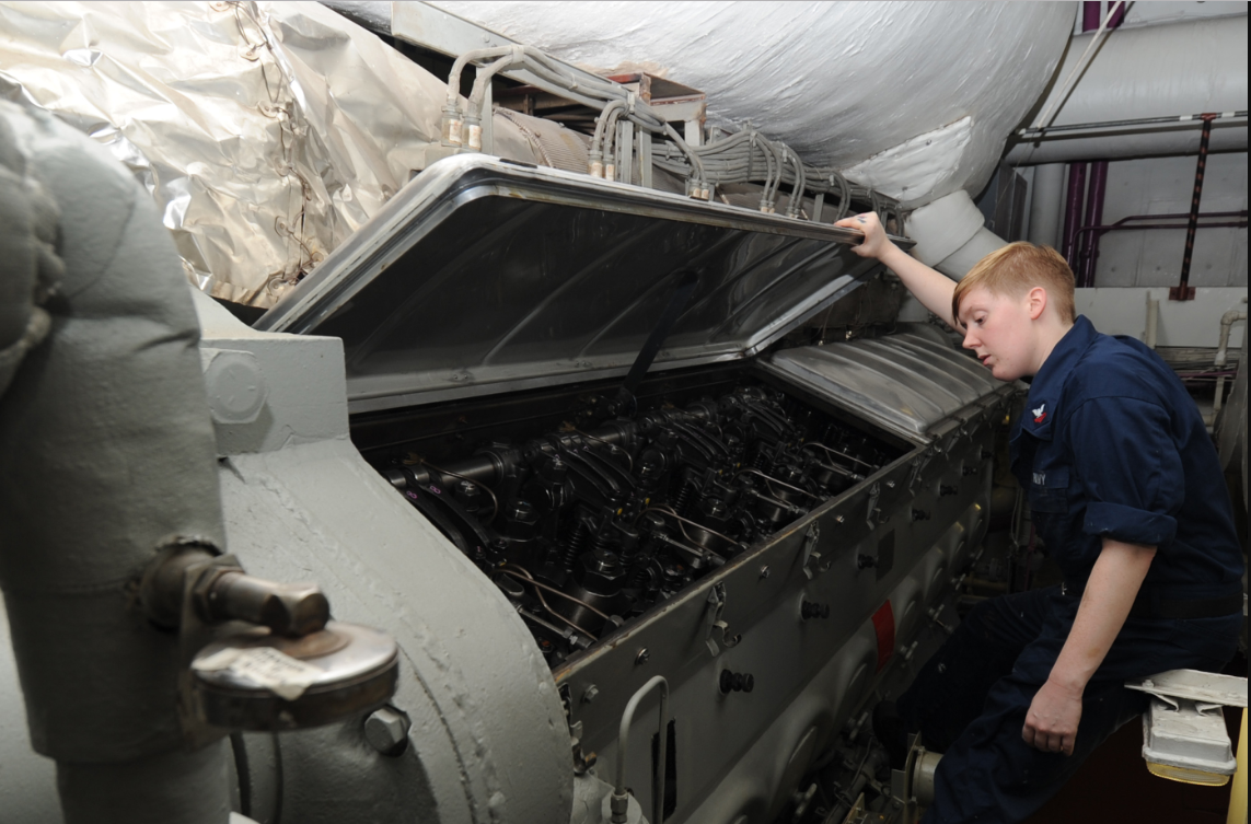 an Engineman at work