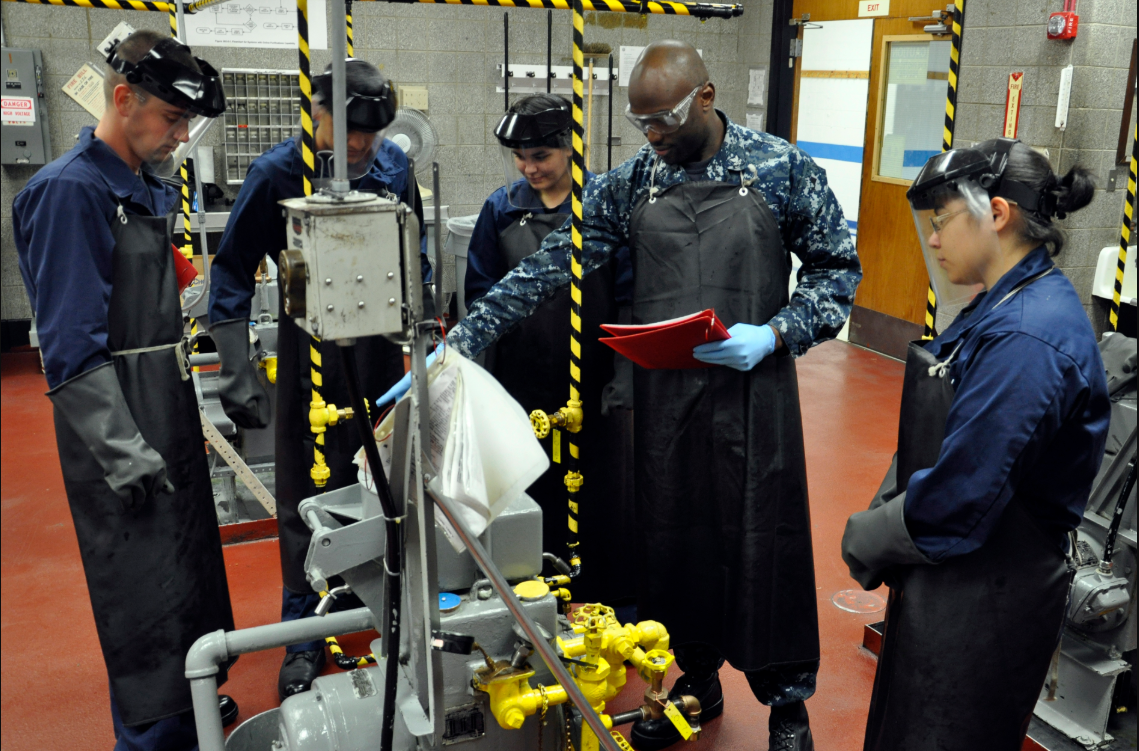 an Gas Turbine Systems Technician - Mechanical at work