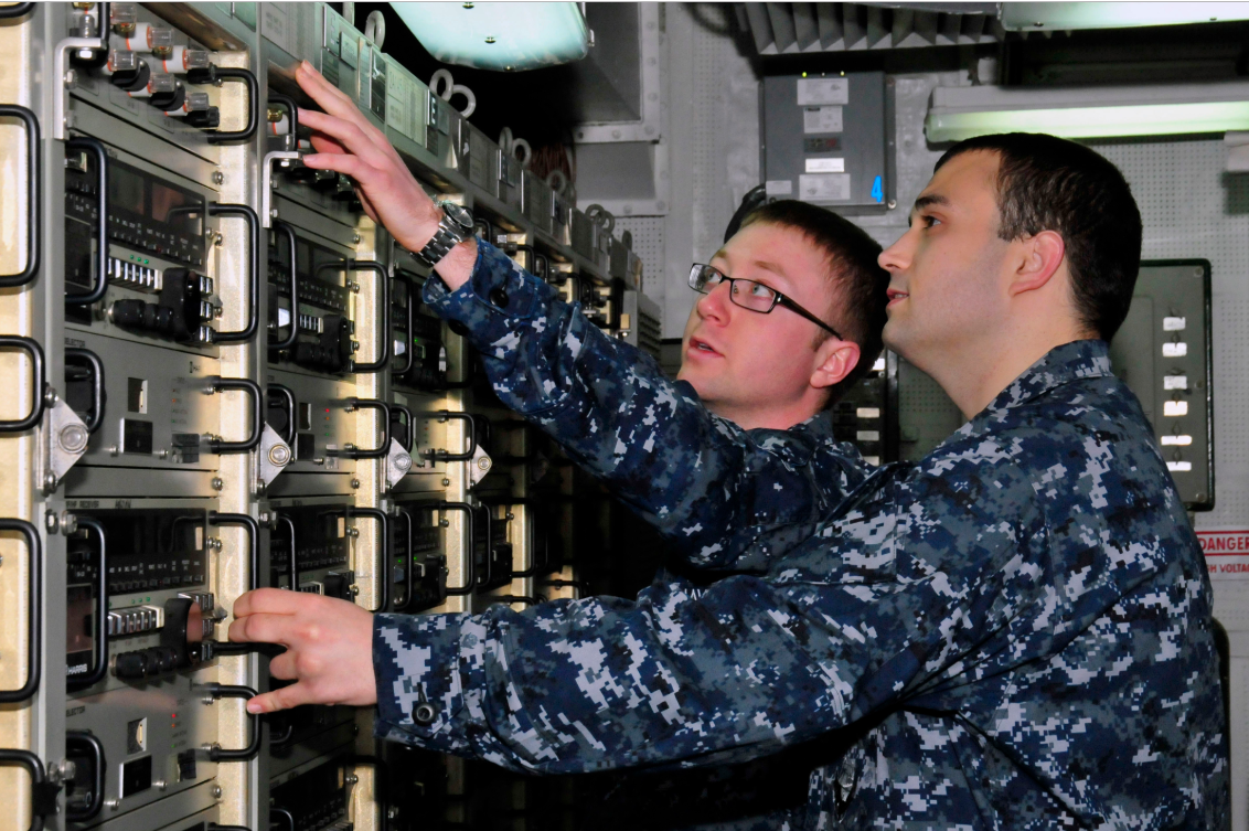 an Information Systems Technician at work