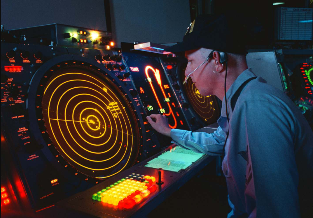 an Air Traffic Controller at work