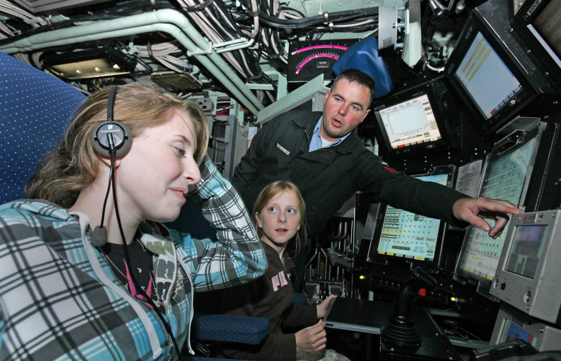 an Sonar Technician at work