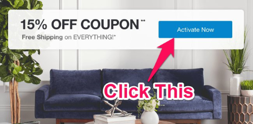 overstock activate coupon