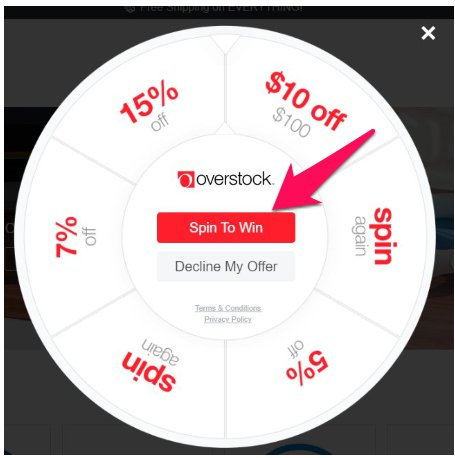 overstock spin to win