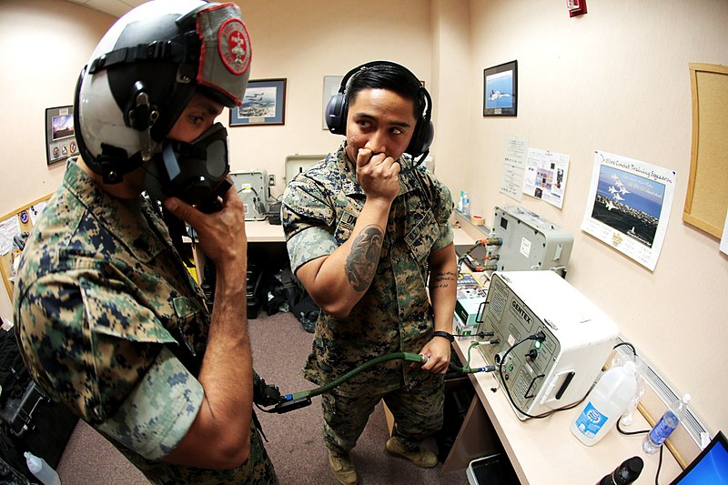 An Aviation Communication Systems Technician at work