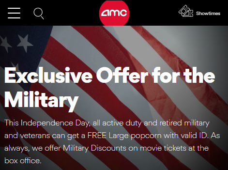 amc theater military discount