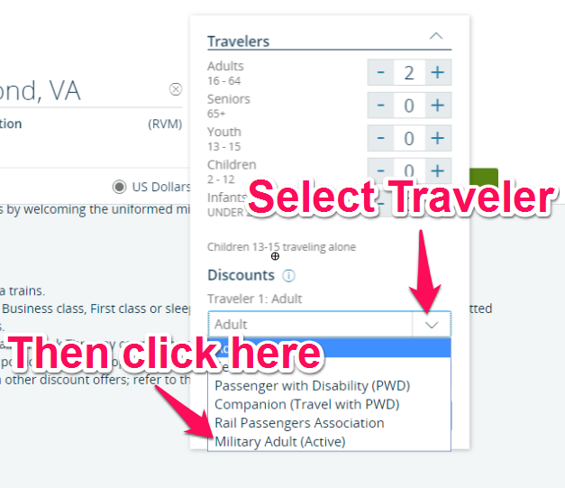 Amtrak Military Discount Operation Military Kids