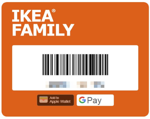 ikea family pass card