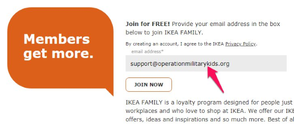 ikea family signup