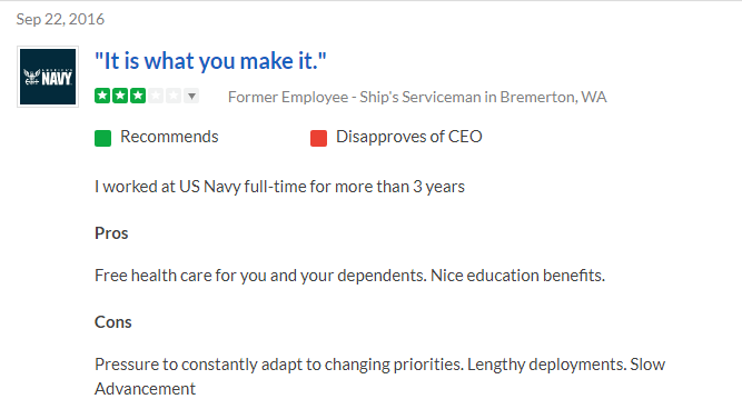 navy sh rate feedback