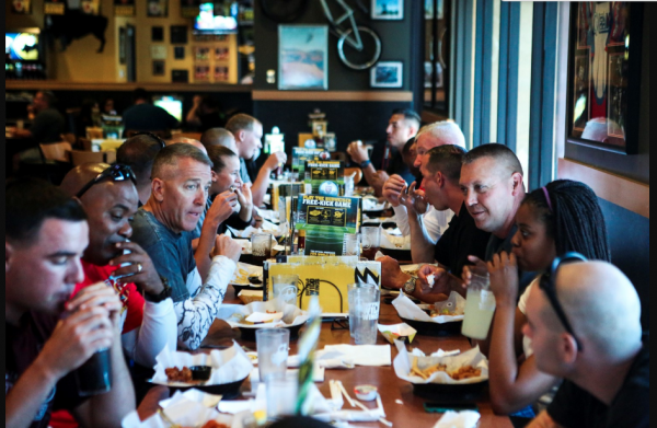 buffalo wild wings table